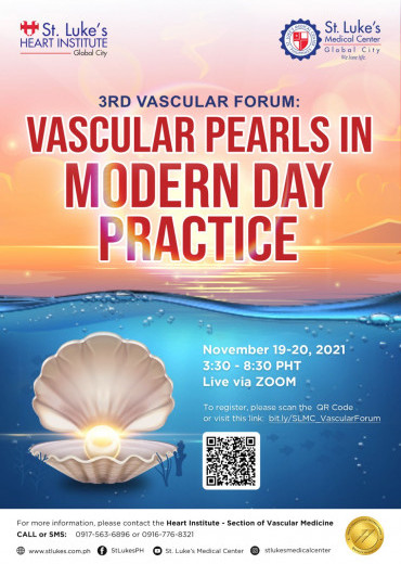 3rd Vascular Forum: Modern Day Pearls in Modern Day Practice